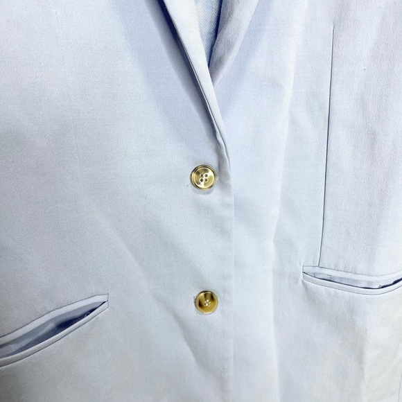 Zara Straight Cut Blazer Bloggers Favorite In Blue XS - Picture 13 of 13